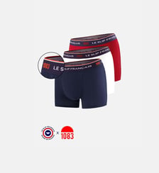 Lot de 3 boxers en coton bio Le Slip Francais