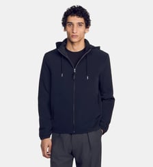 Blouson zippé à capuche Sandro