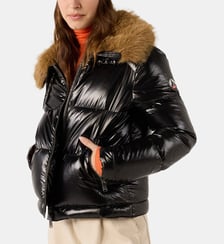 Doudoune Grand Froid brillante fausse fourrure Nevada shiny Jott