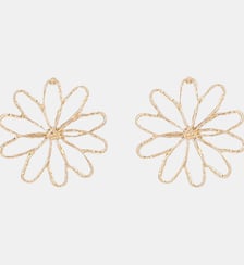 Boucles d'oreilles fleurs filaires dorées Balaboosté