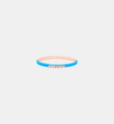 Bague Marbella Émail Bleu Djula