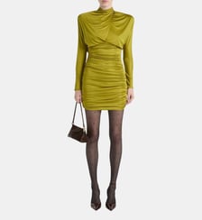 Robe drapée en jersey fluide Balmain