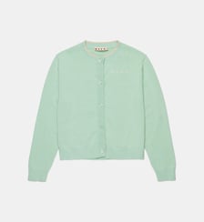 Cardigan col rond avec logo Marni