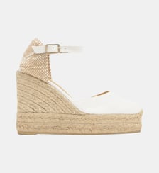 Espadrilles compensées à bride cheville et talon tressé CAROL Castaner