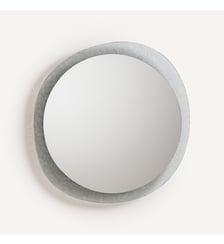 Miroir rond, contour en verre fumé, diamètre 69,2 cm AM.PM