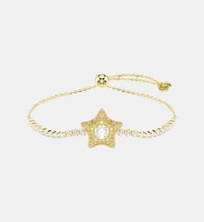 Bracelet Sublima, Étoile, Doré à l’or 18 carats (750/1000) Swarovski
