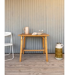 Table à manger en rotin et bambou Romy N°1451- Produit chiné Debongout