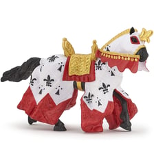 Cheval du roi Arthur rouge Papo