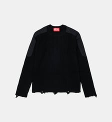 Pull ras-du-cou en maille côtelée Diesel Kids