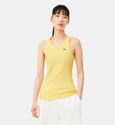 Débardeur slim fit coton côtelé Lacoste