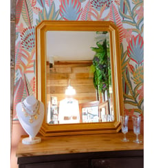 Miroir en bois doré Georges N°1150- Produit chiné Debongout