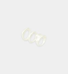Set de 3 bagues argentées Balaboosté