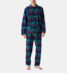 Pyjama boutonné en flanelle de coton - Thomas Arthur