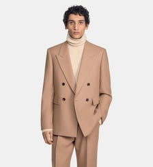 Veste de costume croisée en laine Sandro