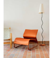 Fauteuil orange Jakob N°464- Produit chiné Debongout