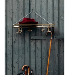 Porte-manteaux mural en laiton Max N°106- Produit chiné Debongout