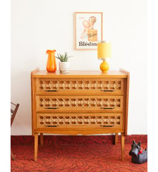 Commode en bois Olga N°666- Produit chiné Debongout