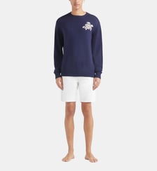 Pullover en coton et cachemire ras-du-cou Tortue Vilebrequin