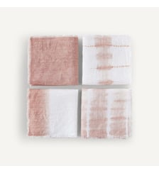 Lot de 4 serviettes de table tie and dye Sunrise AM.PM