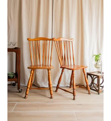 Paire de chaises au style western Claude N°1450- Produit chiné Debongout