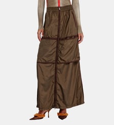 Jupe maxi coupe windbreaker avec zip devant Diesel