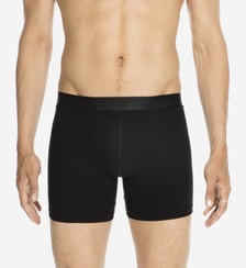 Boxer long à teneur coton logotypé Hom