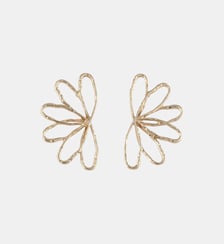 Boucles d'oreilles demi fleurs martelées Balaboosté