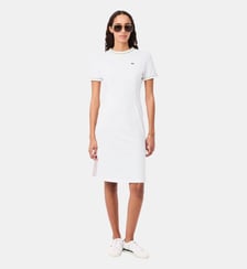 Robe t-shirt jersey liserés Lacoste