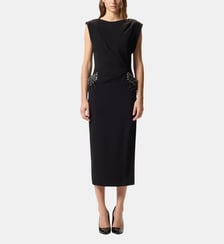 Robe ajustée avec broderie bijoux Pinko