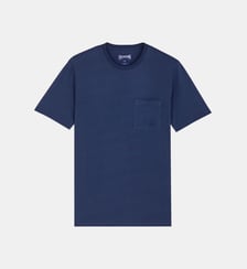 T-shirt en coton organique uni Vilebrequin