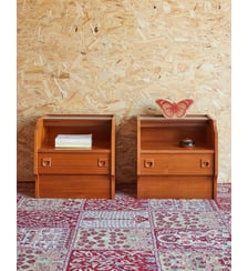 Paire de chevets en bois Maïa N°1476- Produit chiné Debongout