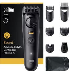 Tondeuse multi usages BT5560, molette réglable, 40 hauteurs de coupe, précision 0,5 mm, autonomie 120 mn Braun