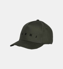Casquette de baseball en gabardine avec logo Marni