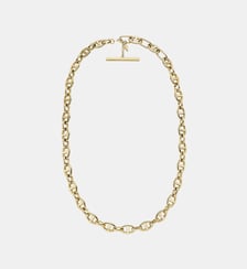 Collier chaine d'ancre marine Fossil