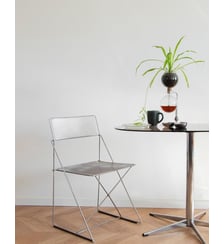 Chaise en acier chromé Alma N°837- Produit chiné Debongout