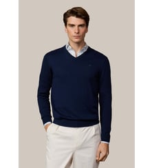 Pull À Col V En Coton Hackett London