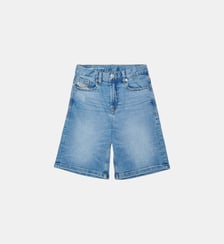 Short en denim bleu clair cinq poches - D-Argjx Diesel Kids
