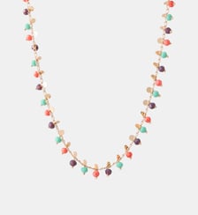 Collier pierres facettées et mini disques Balaboosté