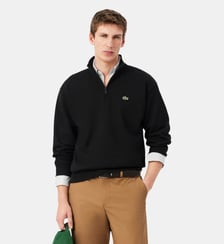 Sweatshirt col zippé molleton Lacoste