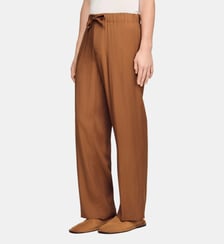 Pantalon fluide élastiqué à cordon Sandro