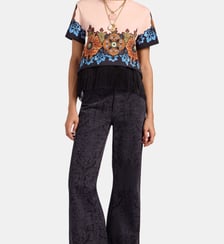 T-Shirt La Scala (With Fringes) Bounty Placée Orange La DoubleJ