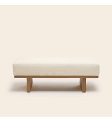 Banc ANCA  Bois et tissu naturel Madura
