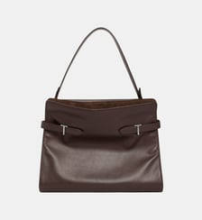Sac porté épaule modèle maxi Emie en cuir lisse et nubuck Le Tanneur