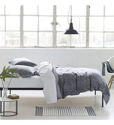 Housse de couette imprimée en percale de coton, BANDELA Designers Guild