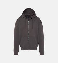 Sweatshirt zippé à capuche custom thunder Schott