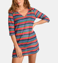 Robe droite courte Badami motif géométrique Livia