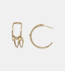 Boucles d'oreilles Délicate entrevue en Plaqué Or La Garçonne Diamant