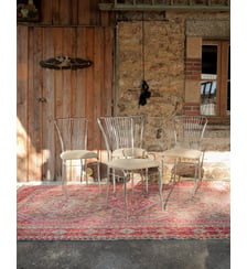 Lot de 4 chaises en métal chromé Alma N°1985- Produit chiné Debongout