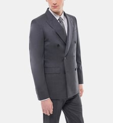 Veste de costume croisée laine fil à fil Fursac