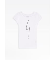 t-shirt Australie "point d'ironie" blanc manches courtes Agnès b.